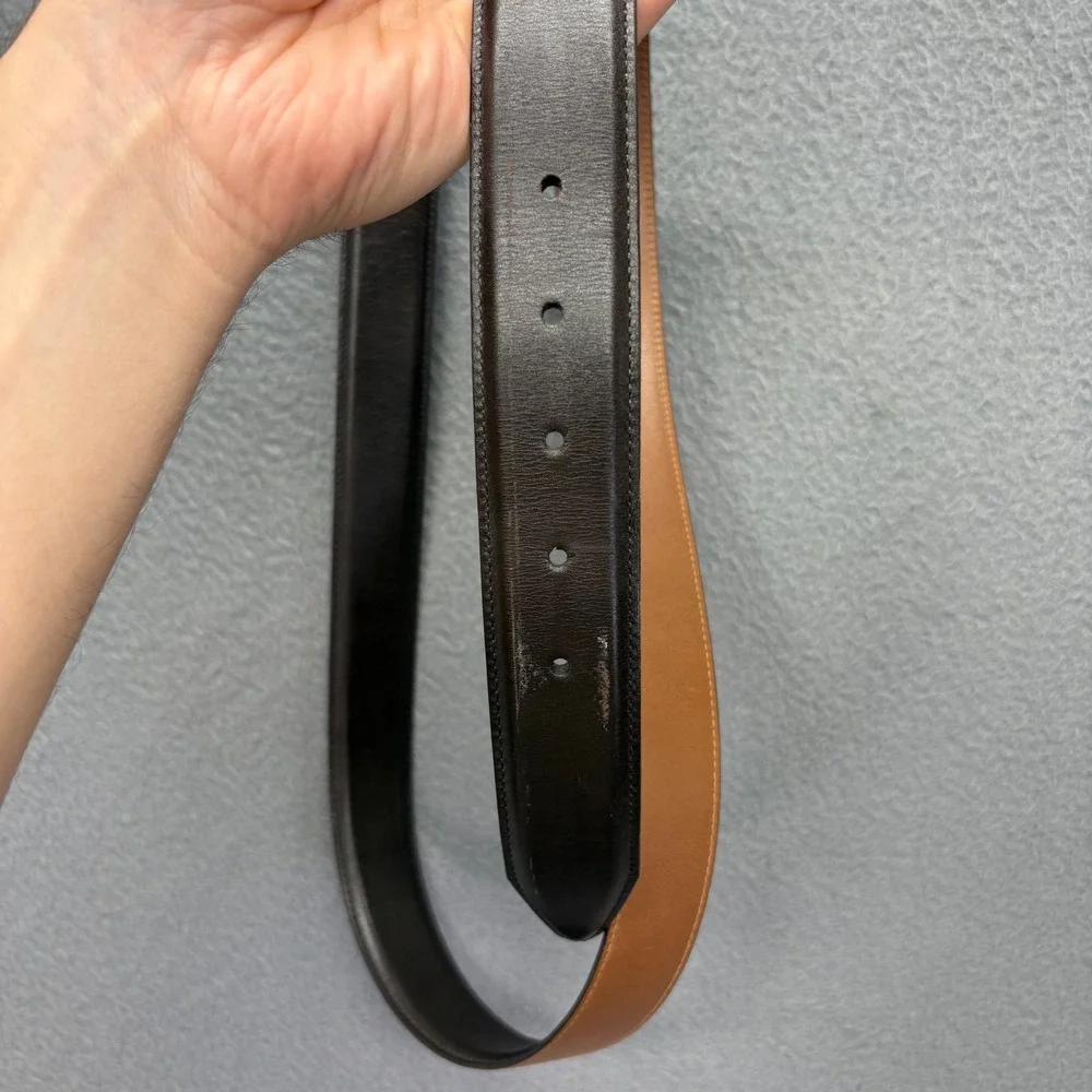 Allen Edmonds Belt Mens 44 Brown Leather Calfskin Dress 39507 USA Made
